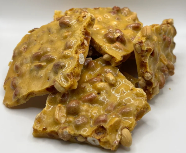 8 ounce bag of peanut brittle